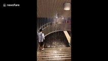 Paris metro floods