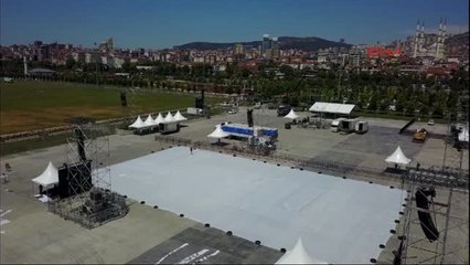 Adalet Mitingi Havadan Görüntüleri