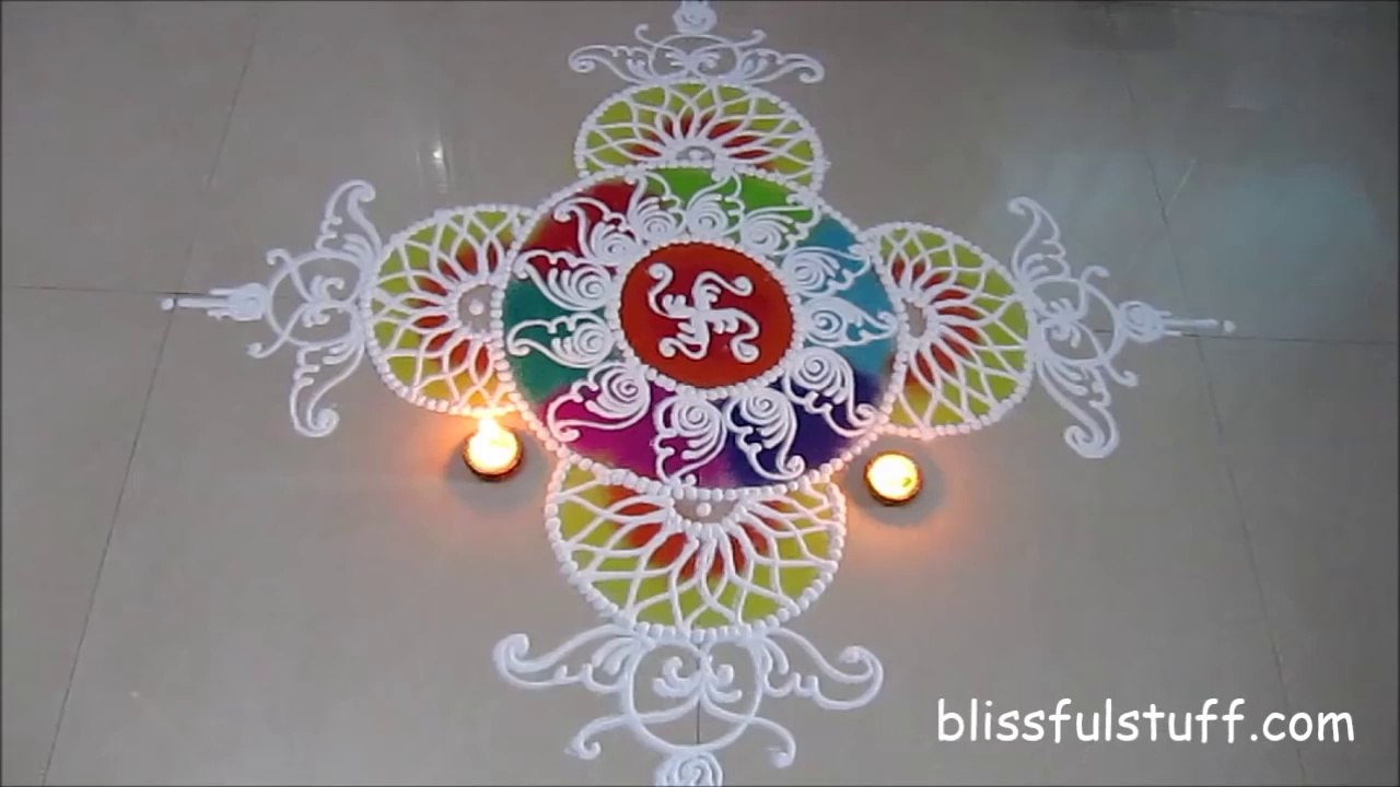 Sanskar bharati rangoli design for diwali / How to draw sanskar bharati rangoli