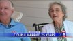 Couple Celebrates 75 Years of Marriage, Shares Secret to Success