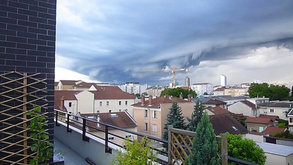 orage Lyon 28 juin 2017 supercellule