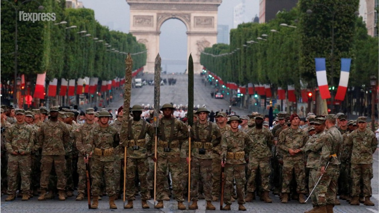 Les troupes américaines répètent pour le 14 juillet