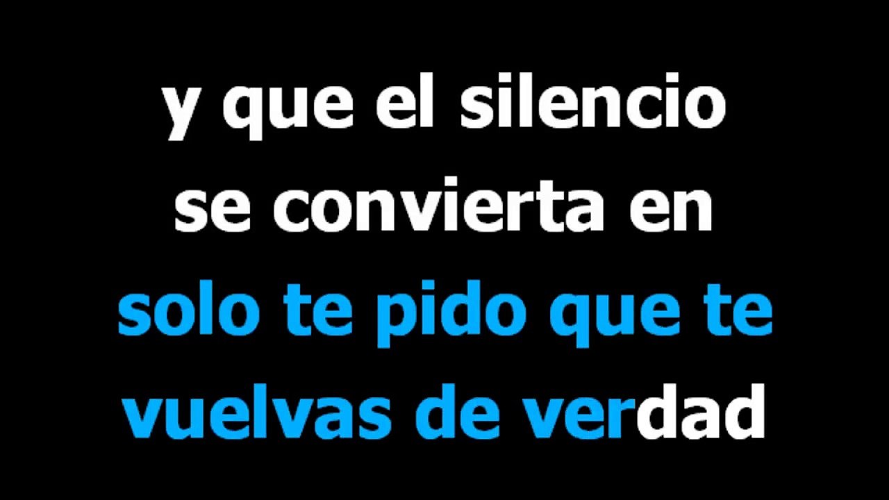 Carnaval toda la vida  - Los fabulosos cadillacs  - Karaoke  - Letra