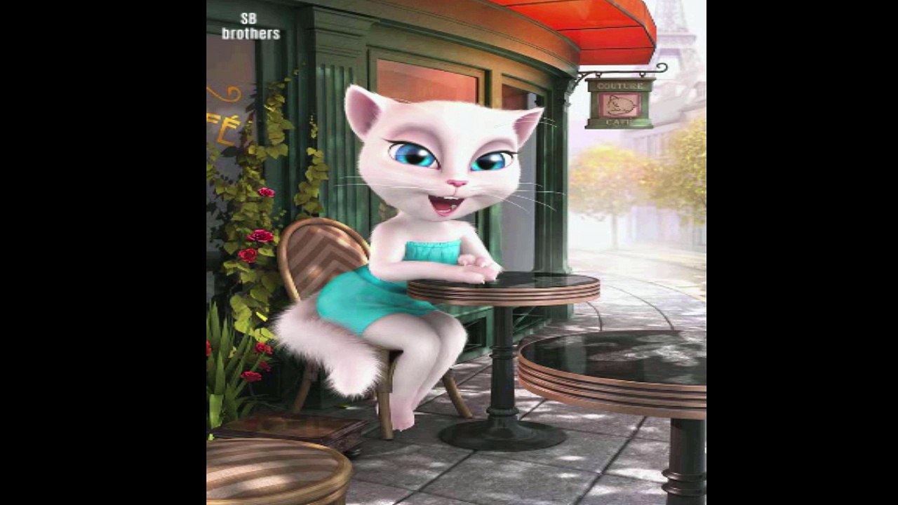 Talking Angela sing a song
