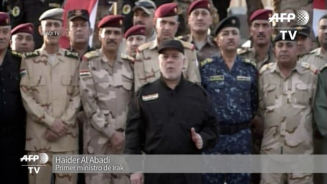 Primer ministro iraquí declara victoria contra EI en Mosul