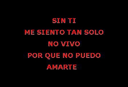 Ricky Martin - Solo Quiero Amarte (Karaoke)