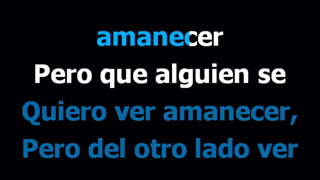 Padre nuestro -  Los fabulosos cadillacs  - Karaoke -  Letra