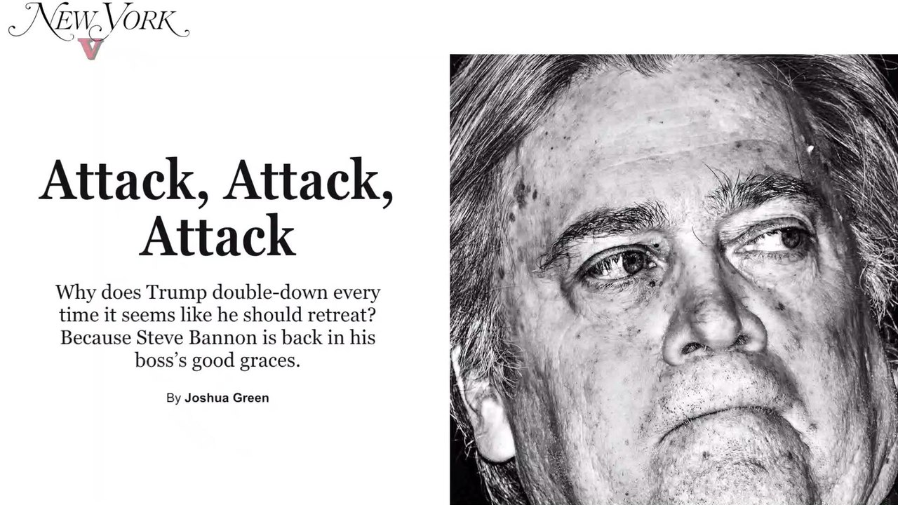 White House Chief Strategist Steve Bannon Warned President Trump About Firing James Comey