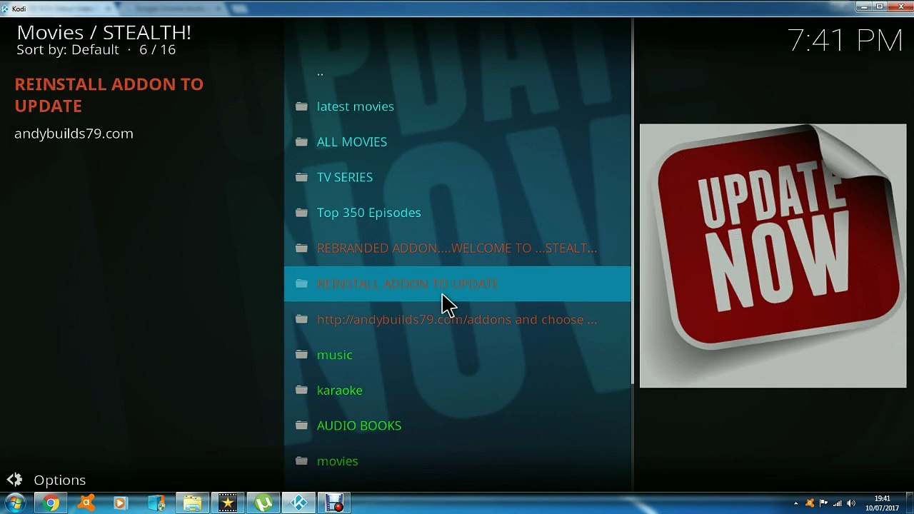 stealth kodi addon july 2017