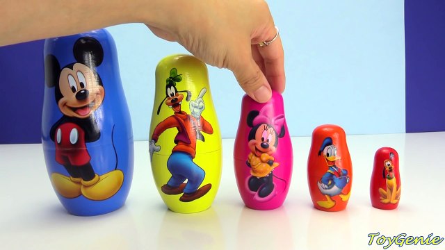 Дисней микки мышь здание клуба друзья гнездование Куклы штабелирования чашки Узнайте цвета Игрушки т