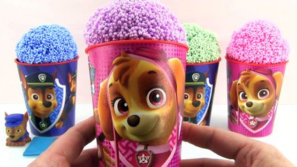 Download Video: Banane tasses faire découverte gelé dans patrouille patte jouer jouets la télé Doh dippin dots surprise disney