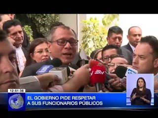 Gobierno Nacional pide respetar a funcionarios públicos y hace un llamado a la transparencia