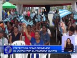 Prefectura firmó convenios de obras para el Piedrero, Provincia del Guayas
