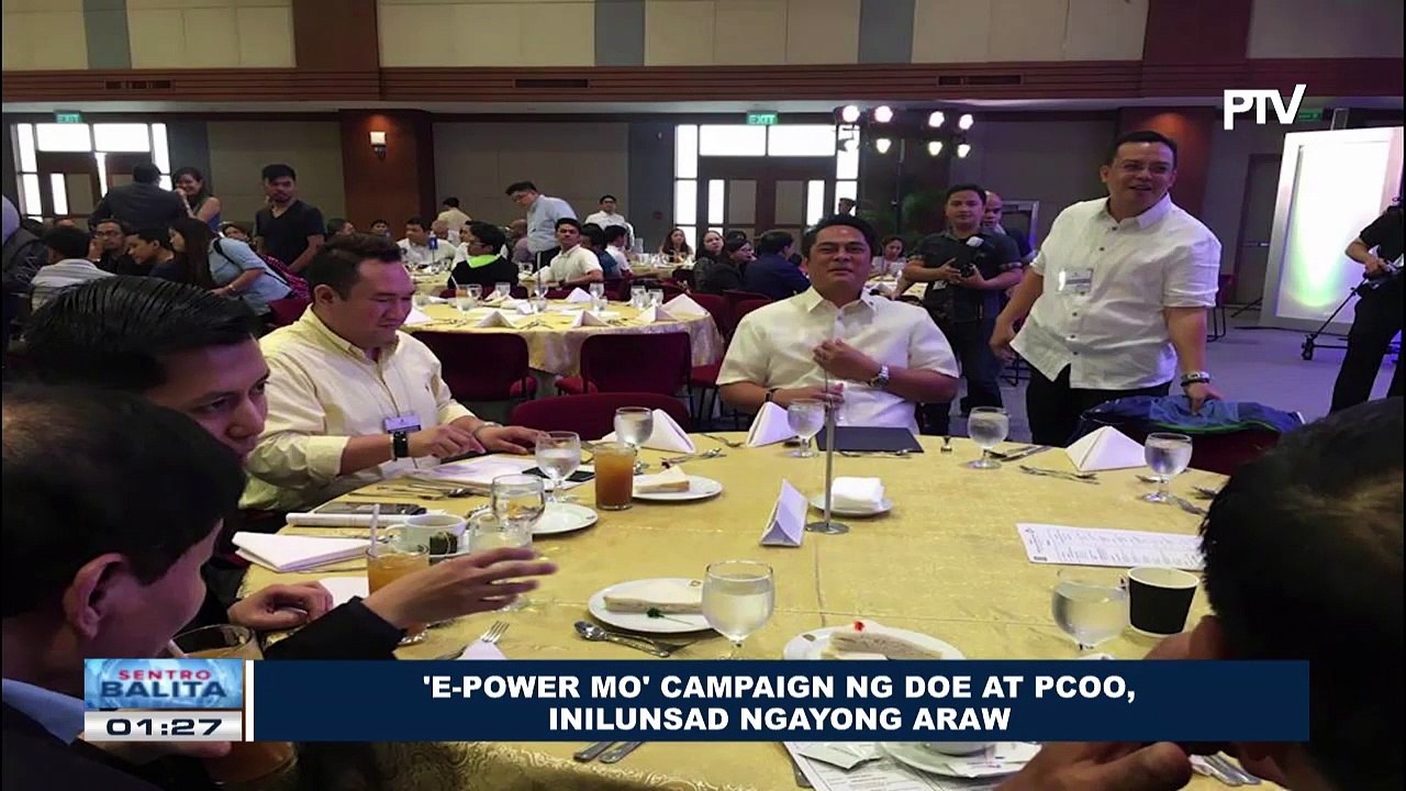 'E-Power Mo' campaign ng DOE at PCOO, inilunsad ngayong araw