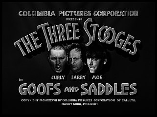 The Three Stooges S04E05 Goofs And Saddles