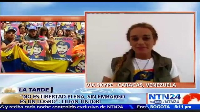 “Hemos tratado de recuperar un poco de lo que nos quitaron”: Lilian Tintori a NTN24 sobre medida de casa por cárcel a Le