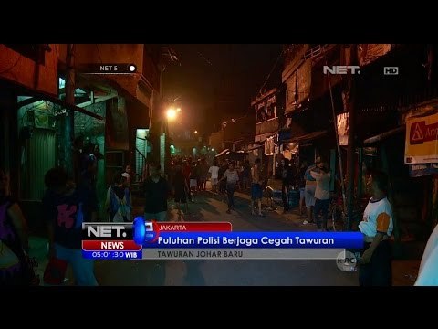 Aksi Anarkis Tawuran Antar Warga Johar Baru - NET5