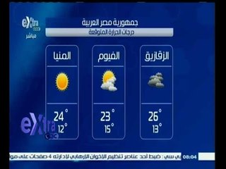 #غرفة_الأخبار | ‪درجات الحرارة المتوقعة على مستوى الجمهورية ‬ ليوم 8 ديسمبر 2014