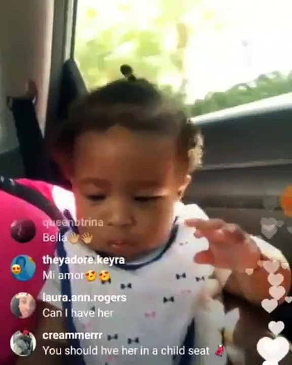 Joseline Hernandez in car with Bonnie Bella Hernandez - no car seat video! Love and Hip Hop Atlanta Season 4