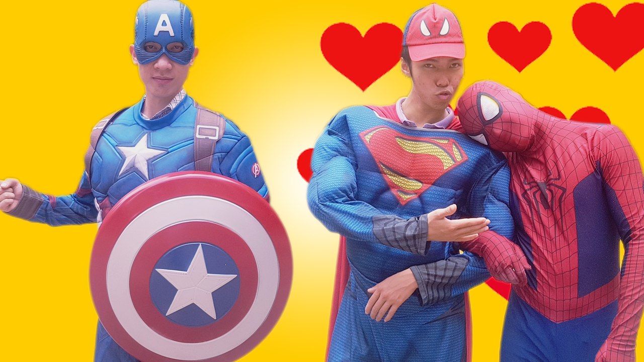 Maleficent BECOME CAPTAIN AMERICA combat Giant Dragon /w Elsa Spiderman | Funny Superhero IRL Video