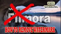 How to remove wondershare filmora watermark/logo permanently in 2017