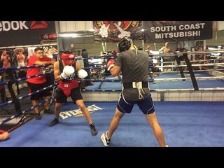 Josesito Lopez sparring Mexican Olympian