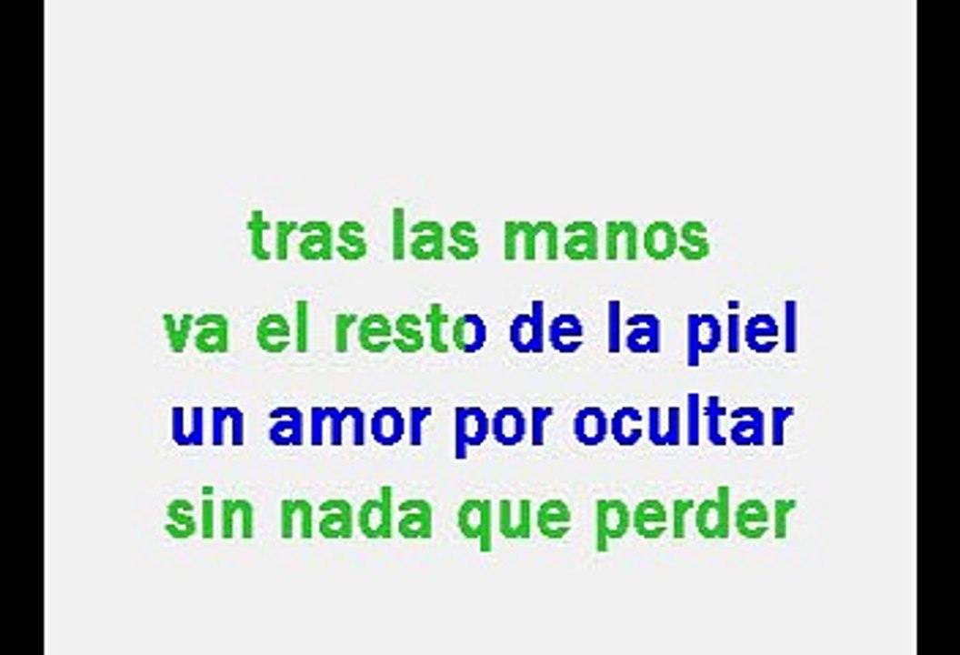 Mecano - Mujer contra mujer (Karaoke)