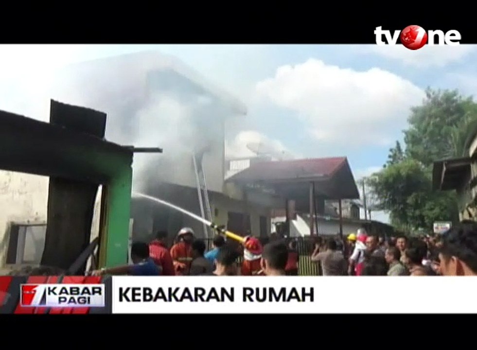 Tujuh Rumah Warga di Pematangsiantar Terbakar Ludes