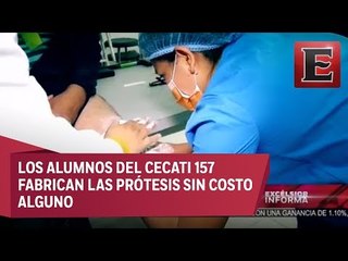 Alumnos del CECATI 157 apoyan a realizar prótesis a bajo costo