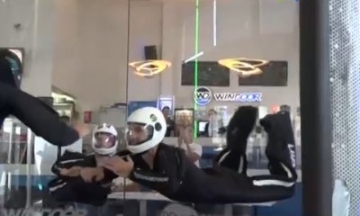 Rekor "Skydiving" dalam Ruangan Terlama