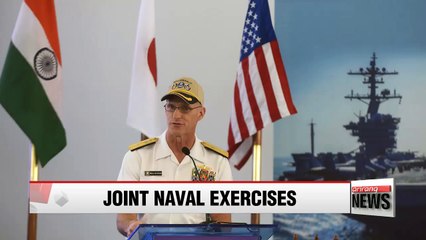 U.S., India, Japan launch joint military exercises