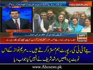 Arshad Sharif Comments On Maryam Nawaz Tweet