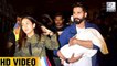 Shahid Kapoor, Mira Rajput And Daughter Misha Leaving For IIFA 2017