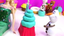 Анна день рождения кекс Эльза е е е е е лихорадка замороженный замороженные Олаф пародия играть-DOH Принцесса Королева Снеговик playdoh