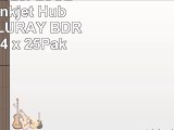MBI Moser Baer 25GB 4X White Inkjet Hub Printable BLURAY BDRs 100Pak 4 x 25Pak
