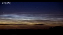 Stunning noctilucent clouds in Waterford, Ireland