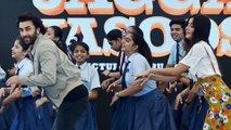 Katrina Kaif And Ranbir Kapoor Dance With School Kids On Jagga Jasoos Songs In Delhi