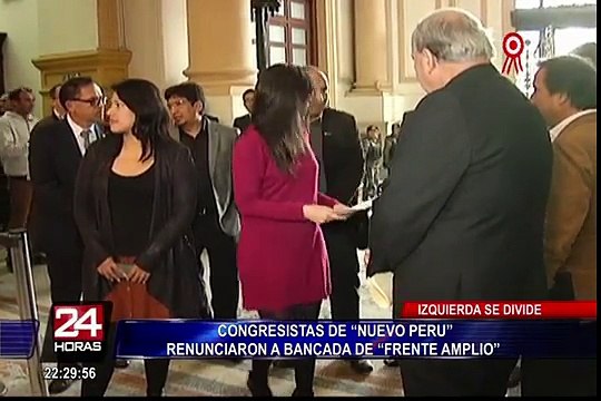 Congresistas de Nuevo Perú renuncian a bancada de Frente Amplio