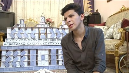 هذا الصباح- مصري يشيّد معالم بارزة من أوراق اللعب