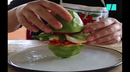 Crash taste:  On a voulu faire des "avocado burger" comme sur Instagram...