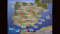 Previsión del tiempo para este martes 11 de julio