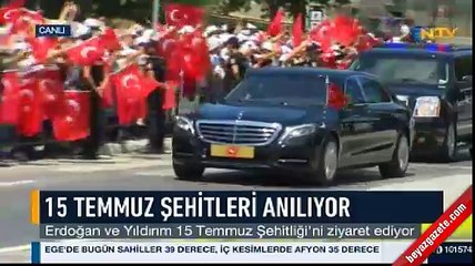 Cumhurbaşkanı Erdoğan'dan 15 Temmuz Şehitliği'ne ziyaret