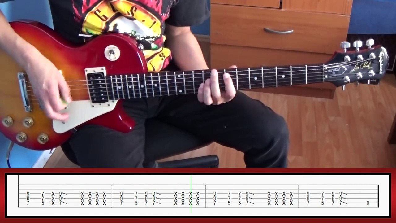 Guns N Roses Welcome to the jungle IZZY STRADLIN ONLY with tabs | Rhythm guitar