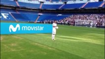 présenté par le Real Madrid, Theo Hernandez a du mal à faire des jongles