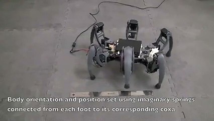 Hexapod-robot in actie