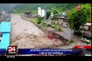 China: fuertes lluvias dejan al menos 80 muertos