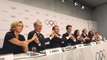 Conférence de presse de la déleguation française pour soutenir la candidature de paris aux Jeux Olympiques de 2024 le mardi 11 juillet 2017 à Lausanne