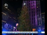 #غرفة_الأخبار | تجمع الألاف بنيويورك لمشاهدة شجرة عيد الميلاد مزينة بـ45 ألف لمبة ضوئية