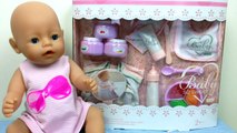 Видео с Куклой Пупсик Baby Born набор еды игрушки для девочек играем в дочки матери Baby D
