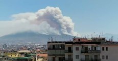 Evacuations Ordered as Mount Vesuvius Wildfires Persist